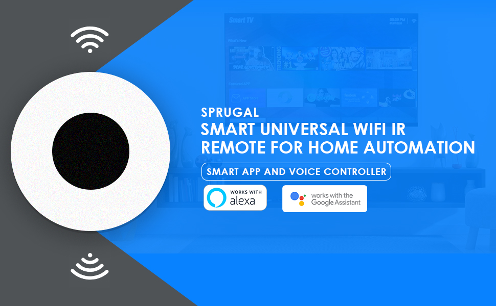 IR Blaster WiFi with High Speed Chip 2.4 Ghz Smart Universal IR Remote for Home Automation SPN-REEF