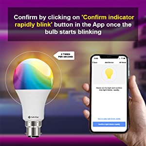 Pair and use smart LED light bulb with wi-fi, Google assistant, Amazon Alexa