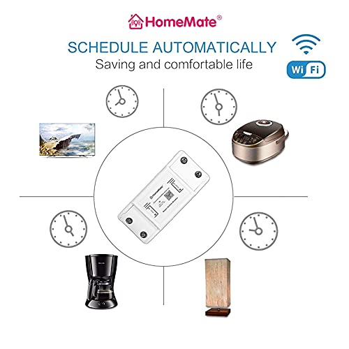 HomeMate WiFi+Bluetooth Smart Switch Breaker | Compatible with Alexa and Google Home