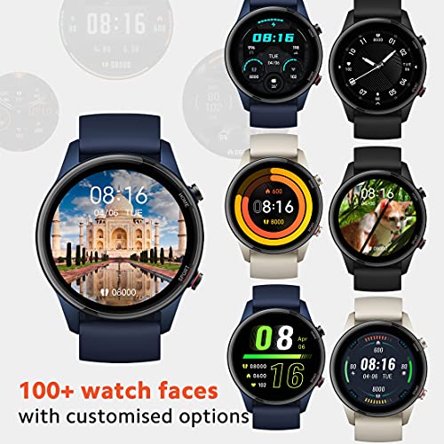 Mi Watch Revolve Active (Blue) – 1.39″ AMOLED Display, SpO2, GPS and Sleep Monitor, Alexa Built-in, 117 Sports Mode, Personalized Watch Faces, 2 Weeks Battery Life, Music and Camera Control