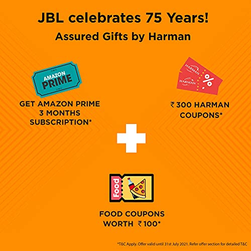 JBL Live 500BT by Harman, 30 Hrs Playtime, Quick Charge, Wireless Over Ear Headphones with Mic, Dual Pairing, AUX, Ambient Aware & Talk Thru, Built-in Alexa & Google Assistant Support (Black)