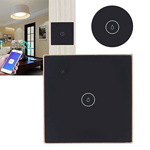 Light Switch, Energy Saving Low Power Consumption ABS+Zinc Alloy Wireless Light Switch for Home for Office