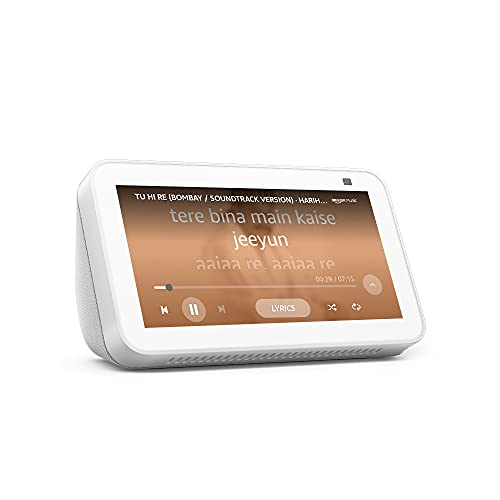 Echo Show 5-2nd Gen (White) combo with Zoook 9W Smart Bulb