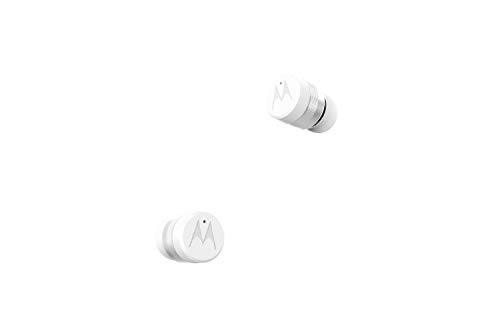 Motorola Verve Buds 110 (TWS) True Wireless Compact Water-Resistant Earbuds with Mic & Alexa (White)