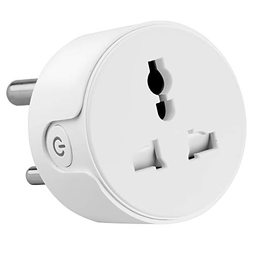 Ambrane WiFi Smart Plug 10A – Control Your Devices from Anywhere, No Hub Required, Compatible with Alexa and Google Assistant (ASP-10, White)