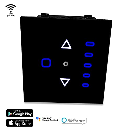 dotsHome WiFi Modular Smart Touch Switch | 1 Fan with Humming Free Speed Controller | No Hub Required | Compatible with Alexa & Google Home, App