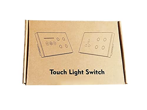Touch Light Switch 4 Gang Switch (Touch & WiFi) With 1 Fan Control (Touch) | Compatible With Google Home And Alexa | Neutral Wire Switch