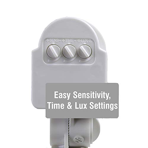 Quick Sense (Qs-11): 180` Wall-Mount LUX , Time , Sensitivity Adjustment Automatic 220V PIR Energy Saving Light and Motion Sensor Switch, White