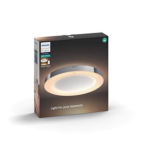 Philips Hue Adore Bathroom Smart Ceiling Light (White Ambiance) 40W (Compatible with Amazon Alexa, Apple HomeKit, and Google Assistant)