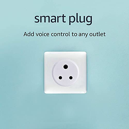 Plantex WiFi Smart Socket/Smart Plug/10A/Compact Design-No Hub Required-Compatible with Alexa Echo & Google Assistant/Works from Anywhere (Round-White)