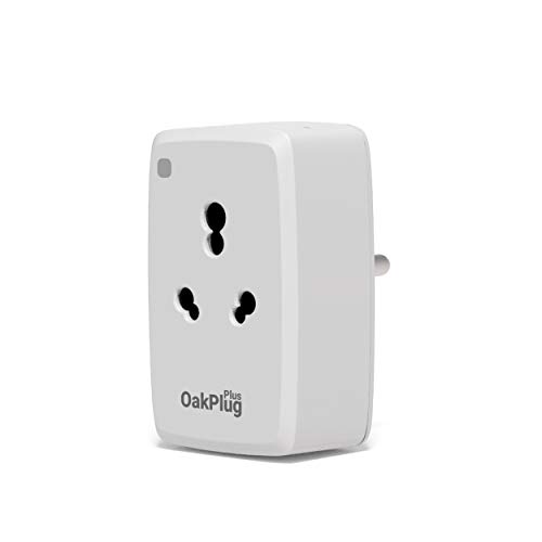 Oakter Wi-Fi Smart Plug for High Power Appliances (AC, Geyser, Motor, etc.) and for Low Power Appliances (Mobile & Laptop Chargers, TV, Kettle, etc.) Works with Alexa & Google Assistant (old16a)
