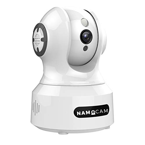 Namocam Wireless 1080p Full HD Motion Detection, Pan Tilt 8X Zoom Full HD CCTV 2 MP 1080p WiFi Wireless IP Security Camera, Supports Upto 512 GB SD Card & Cloud Storage, Compatible with Alexa, White