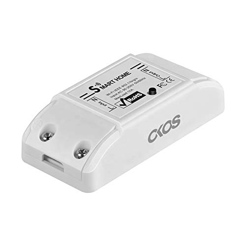Okos Smart WiFi Wireless Switch 10A 2200W for Home Automation Android and iOS Support (White) Compatible with Alexa,Google Home