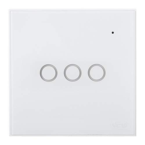 Remote Control Switch, Smart Touch Switch Smart Switch, White for Home/Google Home Home Use Real-time Light(3 Way, Transl)