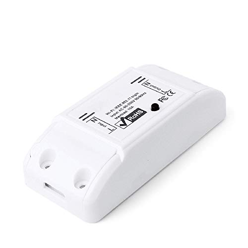 Auslese™ 10A Smart WiFi Circuit Breaker Switch Universal DIY Module for Smart Home Automation Compatible with Alexa & Google Home Assistant, IFTTT