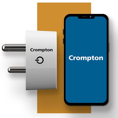 Crompton 16A Wi-Fi Smart Plug with Energy Monitoring, Suitable for Large Appliances like Water Heaters (Geysers), Microwave Oven, Air Conditioners (Works with Alexa and Google Assistant)