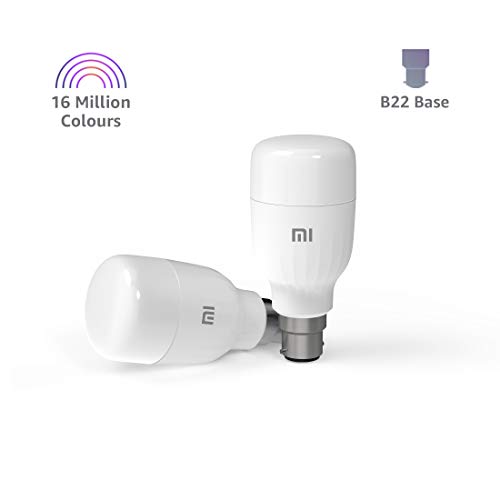 Mi LED Smart Color Bulb (B22) – (16 Million Colors + 11 Years Long Life + Compatible with Amazon Alexa and Google Assistant)