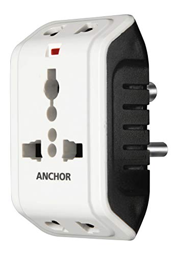 Smart Anchor Plastic 6A Plug Adaptor (White)