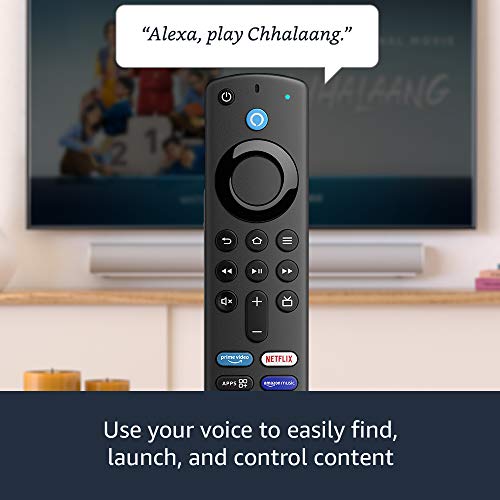 Alexa Voice Remote (3rd Gen) with TV controls | Requires compatible Fire TV device | 2021 release
