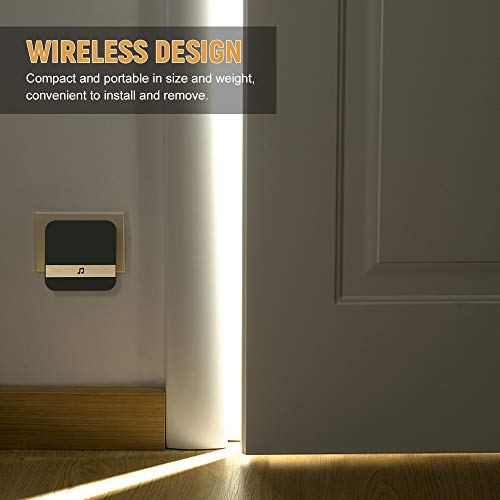 Wireless Doorbell Chime Household Plug-in Chime WiFi Ding-Dong Alarm Smart Door Bell Receiver UK Plug