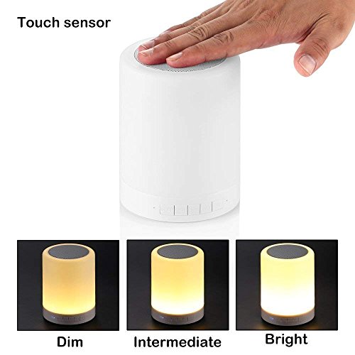 EYUVAA LABEL Portable Bluetooth Speaker with Smart Colour Changing Touch Mode Night Lamp