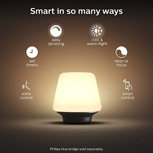 PHILIPS 10W Dimmable LED Smart Table Lamp, Warm To Cool White