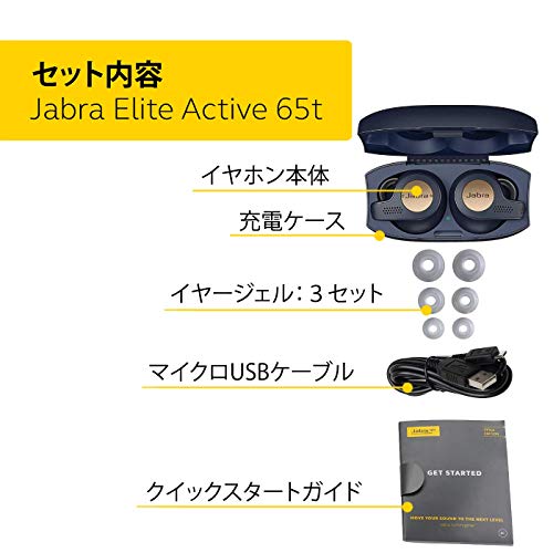 Jabra Elite Active 65t Alexa Enabled True Wireless Sports Earbuds, 15 Hours Battery, Copper Blue, Designed in Denmark
