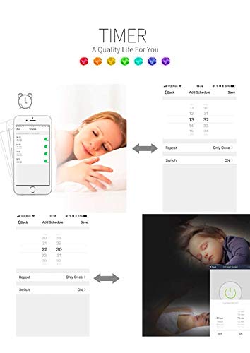 Auslese™ Smart Light 7W B22 RGBW LED Bulb APP Remote Control for Smart Home Work with Alexa, Google Home and Support IFTTT