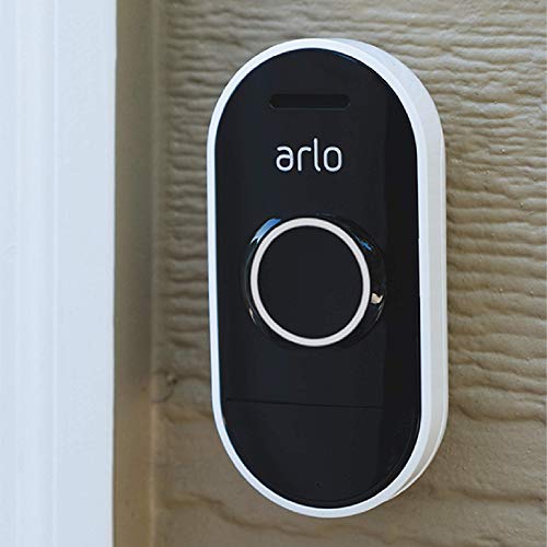 Arlo Technologies, Inc Wire-Free Smart Home Security Weather-Resistant Audio Doorbell Compatible with Alexa (White)