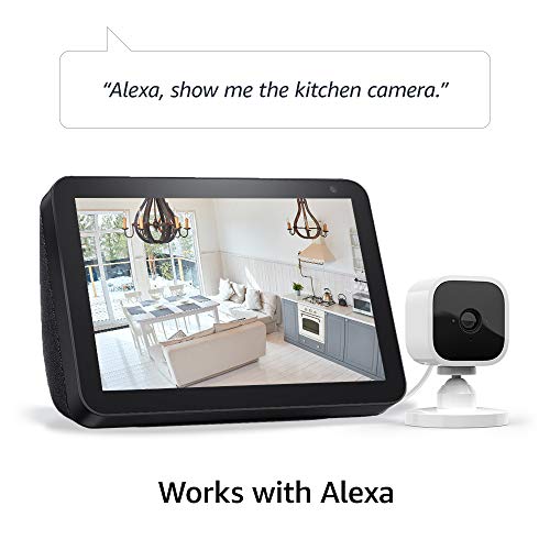 Blink Mini – Compact indoor plug-in smart security camera, 1080 HD video, night vision, motion detection, two-way audio, Works with Alexa – 2 cameras
