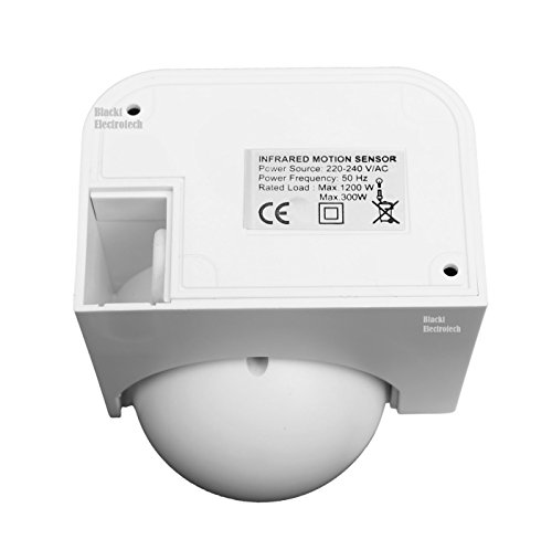 Blackt Electrotech PIR Sensor with Light and Energy Saving Motion Detector Wall Mounted Switch (White)