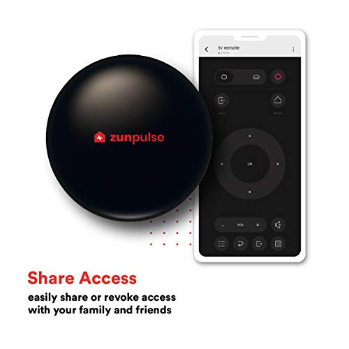 zunpulse Combo of WiFi Enabled Round 16A Smart Plug and WiFi Enabled Smart TV Remote
