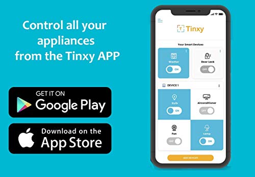 T Tinxy Device 1 Node 7A Smart Switch. Compatible with Alexa and Google Home