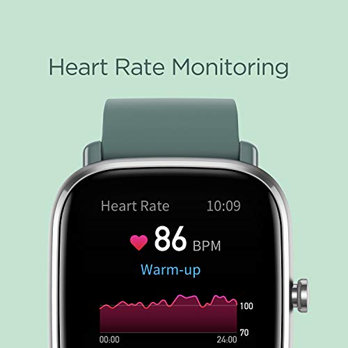 Amazfit GTS2 Mini Smart Watch with 1.55″ AMOLED Display, SpO2 Level Measurement, 14 Days’ Battery Life, 70+ Sports Modes, Built-in Amazon Alexa & GPS, HR, Sleep&Stress Monitoring(Sage Green)
