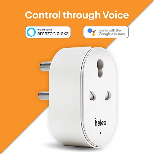 Helea 16A Wi-Fi Smart Plug with Energy Monitoring, for High Power Appliances (AC, Geyser, Motor, etc.), Works with Alexa & Google Assistant