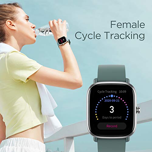 Amazfit GTS2 Mini Smart Watch with 1.55″ AMOLED Display, SpO2 Level Measurement, 14 Days’ Battery Life, 70+ Sports Modes, Built-in Amazon Alexa & GPS, HR, Sleep&Stress Monitoring(Sage Green)
