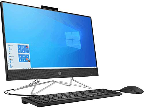 HP All-in-One 23.8-Inch FHD with Alexa Built-in (10th Gen Intel Core i5-10400T/8GB/1TB HDD/Win 10/MS Office 2019/Jet Black), 24-df0061in