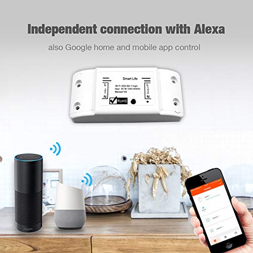SiSAH Smart Life APP control Wireless Switch Works Alexa IFTTT Google Assistant (1)