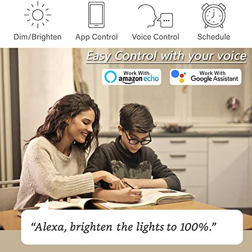 ZOOOK Shine 9-Watt Smart LED Bulb Compatible with Amazon Alexa and Google Assistant (B-22 Pin Type Socket Bundled with B22 to E27 convertor, White)