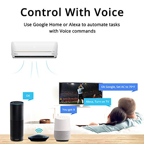 B ONE (DEVICE) Eazy Universal Remote Entertainment Devices, Home Theatre Automation, Infrared Based Air-conditioners and All IR Devices Compatible with Alexa, Google Assistant