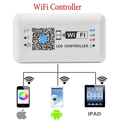 Protium WiFi Smart RGB+RF Controller for RGB Light Strip Work with Alexa and google Home, Magic Home Pro app