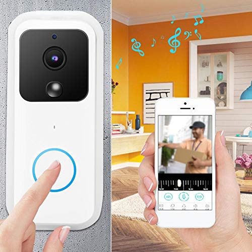 Video Doorbell, Wireless Smart HD WiFi Intercom Doorbell, for Home Security System Full Color