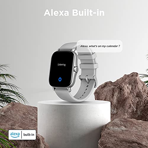 Amazfit GTS 2 Smart Watch, 1.65″ AMOLED Display, Built-in Amazon Alexa, Built-in GPS, SpO2 & Stress Monitor, Bluetooth Phone Calls, 3GB Music Storage, 90 Sports Modes (Urban Grey)