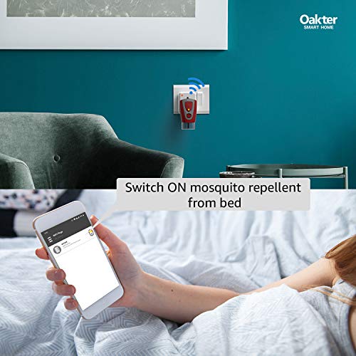 Oakter Wi-Fi Smart Plug 10A Suitable for Small appliances Like TVs, Electric Kettle, Mobile and Laptop Chargers with Universal Pin Support, Works with Alexa and Google Assistant