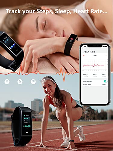 Wyze Band Activity Tracker with Alexa Built-in, Smart Watch Fitness Tracker, Heart Rate Monitor, Step Counter Sleep Monitor, High Res Color Touchscreen Phone & App Notifications, 5ATM Water Resistant