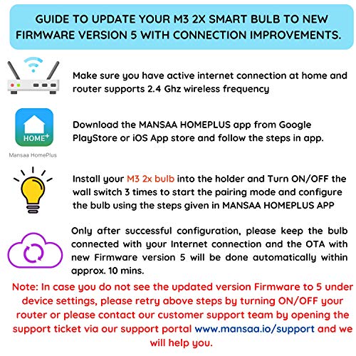 MANSAA® Smart LED Bulbs for Home Dual Color- 8W B22 Pin Holder Type Wi-Fi Dimmable Compatible with Google Home & Amazon Alexa (Pack of 1)