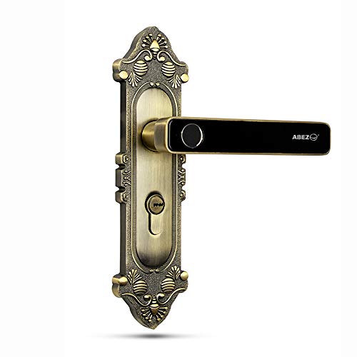 ABEZ- be smart Digital Door Lock with 2- Way Unlocking, Fingerprint Sensor and Mechanical Key Access (Ancient Bronze) – CR22
