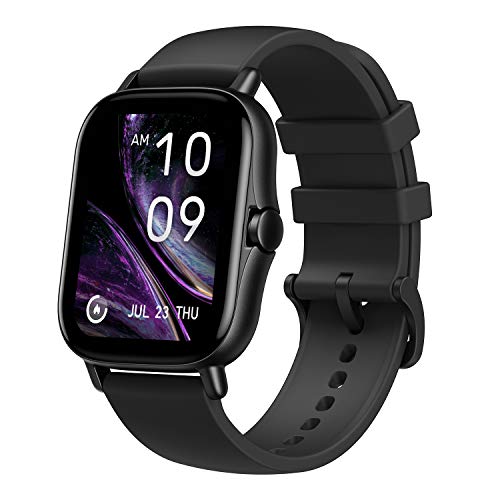 Amazfit GTS 2 Smart Watch, 1.65″ AMOLED Display, Built-in Amazon Alexa, Built-in GPS, SpO2 & Stress Monitor, Bluetooth Phone Calls, 3GB Music Storage, 90 Sports Modes (Midnight Black)