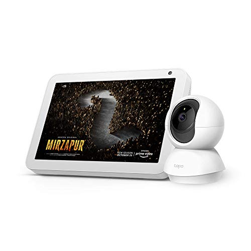 Echo Show 8 (White) bundle with TP-Link indoor security camera