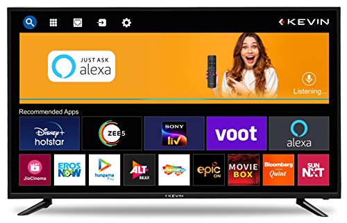 Kevin 109 cm (43 inches) Full HD Smart LED TV KN43ALEXA (Black) (2021 Model) | With Alexa Built-in